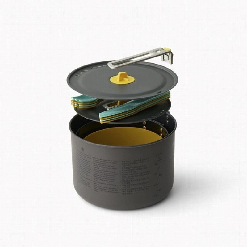 Sea to Summit Frontier UL Two Pot Cook Set 4P Folding crockery set Sea to Summit Frontier UL Two Pot Cook Set 4P Folding crockery set