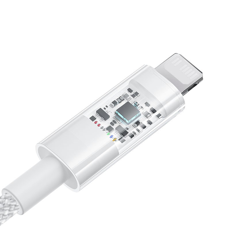Baseus Gem USB-C to iP fast charging cable 1 m 20 W White Baseus Gem USB-C to iP fast charging cable 1 m 20 W White