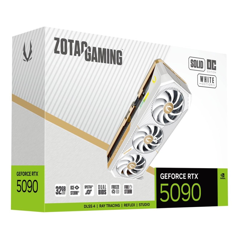 Zotac GAMING GeForce RTX 5090 SOLID OC NVIDIA 32 GB GDDR7 Zotac GAMING GeForce RTX 5090 SOLID OC NVIDIA 32 GB GDDR7