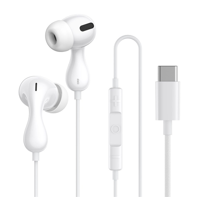 Baseus Encok CZ20 Headset Wired In-ear Calls/Music USB Type-C White Baseus Encok CZ20 Headset Wired In-ear Calls/Music USB Type-C White