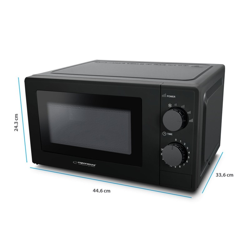 Esperanza ESTOFADO Countertop Solo microwave 20 L 700 W Black Esperanza ESTOFADO Countertop Solo microwave 20 L 700 W Black