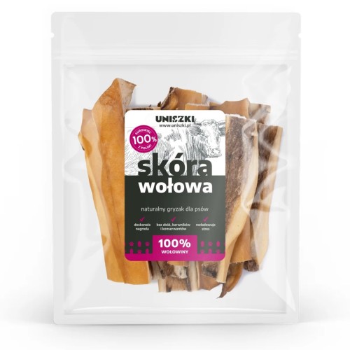 UNISZKI Beef Skin - Dog Treat - 100 g UNISZKI Beef Skin - Dog Treat - 100 g