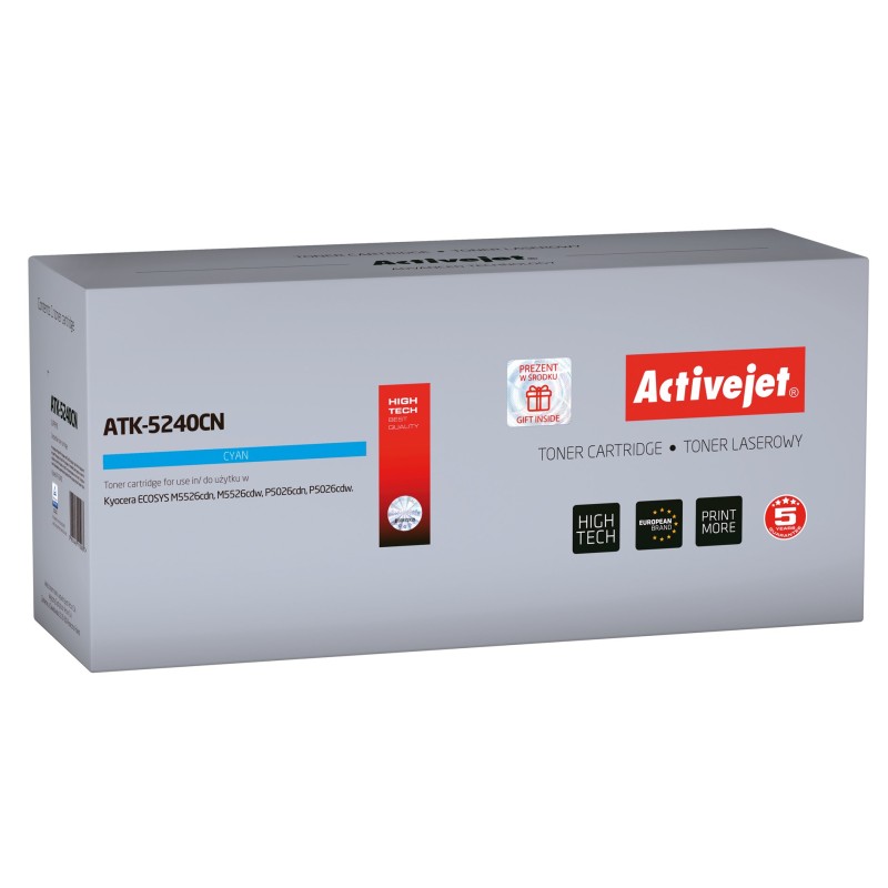 Activejet ATK-5240CN toner (replacement for Kyocera TK-5240C; Supreme; 3000 pages; cyan)