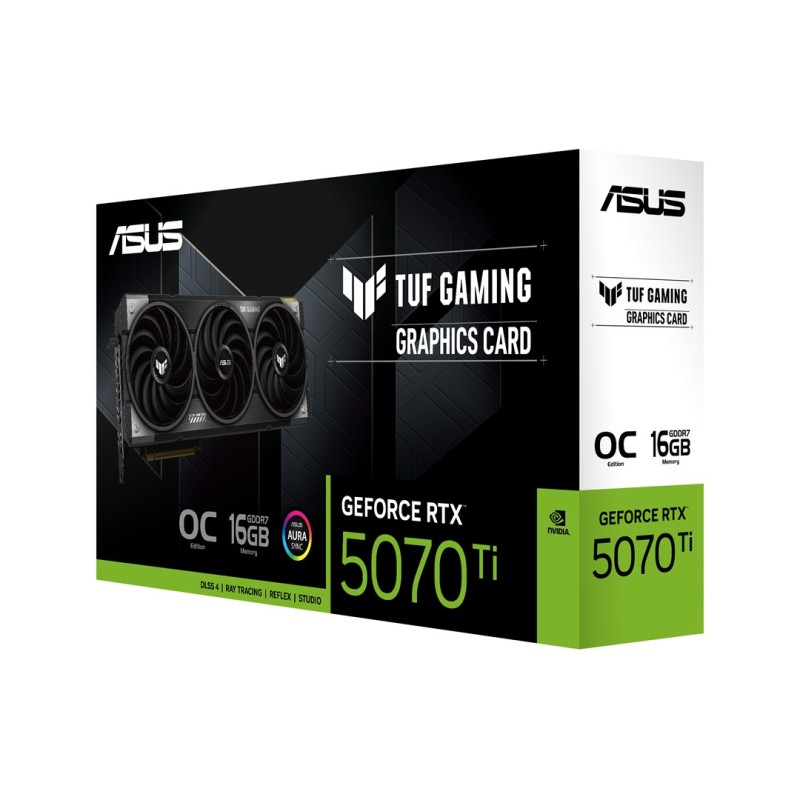 ASUS TUF Gaming TUF-RTX5070TI-O16G-GAMING NVIDIA GeForce RTX 5070 Ti 16 GB GDDR7 ASUS TUF Gaming TUF-RTX5070TI-O16G-GAMING NVIDIA GeForce RTX 5070 Ti 16 GB GDDR7