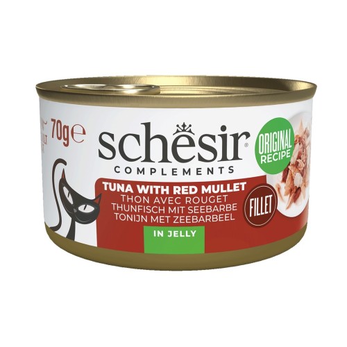 SCHESIR Complements Tuna with red mullet in jelly - wet cat food - 70g SCHESIR Complements Tuna with red mullet in jelly - wet cat food - 70g