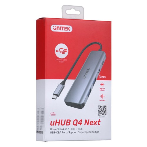 UNITEK HUB USB-C H1107Q; USB-A x2, USB-C x2 UNITEK HUB USB-C H1107Q; USB-A x2, USB-C x2