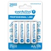 Rechargeable batteries everActive Ni-MH R6 AA 2600 mAh Professional Line