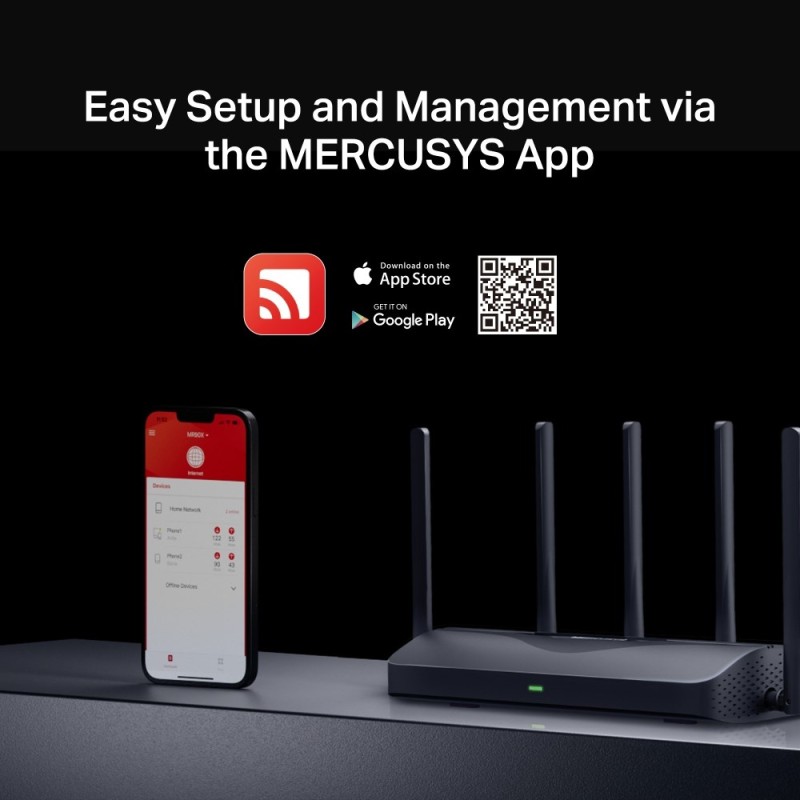 Mercusys BE9300 Tri-Band Wi-Fi 7 Router Mercusys BE9300 Tri-Band Wi-Fi 7 Router