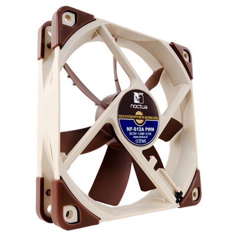 Noctua NF-S12A PWM computer cooling component Computer case Fan 12 cm Brown Noctua NF-S12A PWM computer cooling component Computer case Fan 12 cm Brown