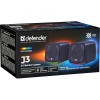 PC Speakers 2.0 DEFENDER J3 2.0 6W LED USB black PC Speakers 2.0 DEFENDER J3 2.0 6W LED USB black