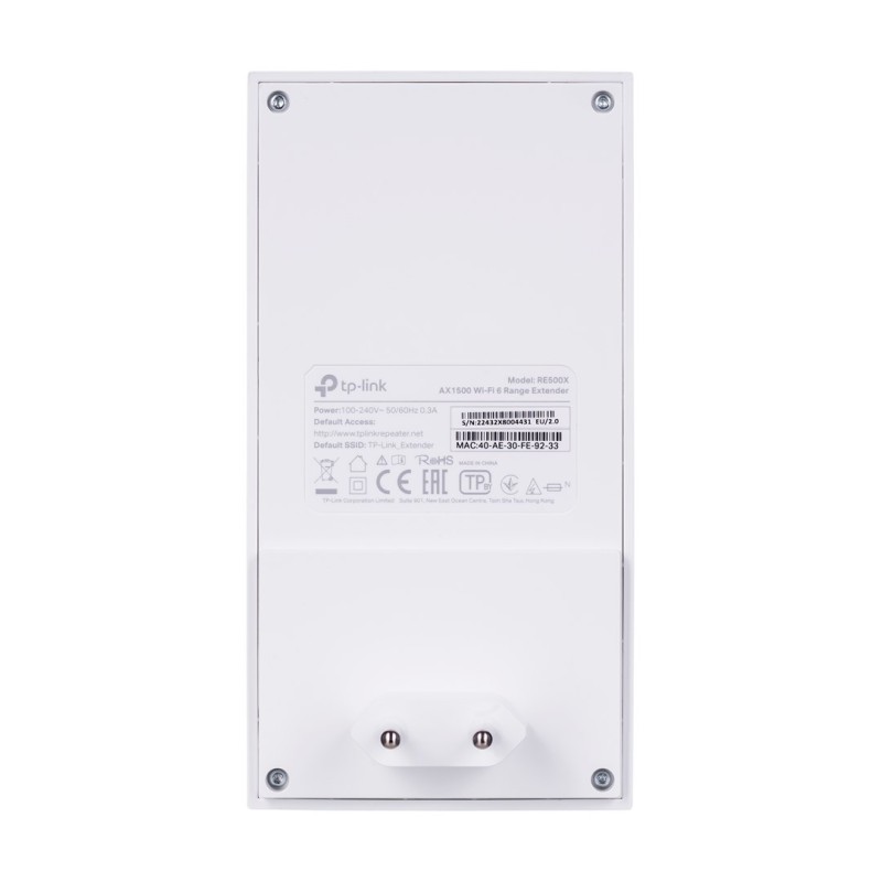 TP-Link RE500X network extender Network transmitter & receiver White 1000 Mbit/s TP-Link RE500X network extender Network transmitter & receiver White 1000 Mbit/s