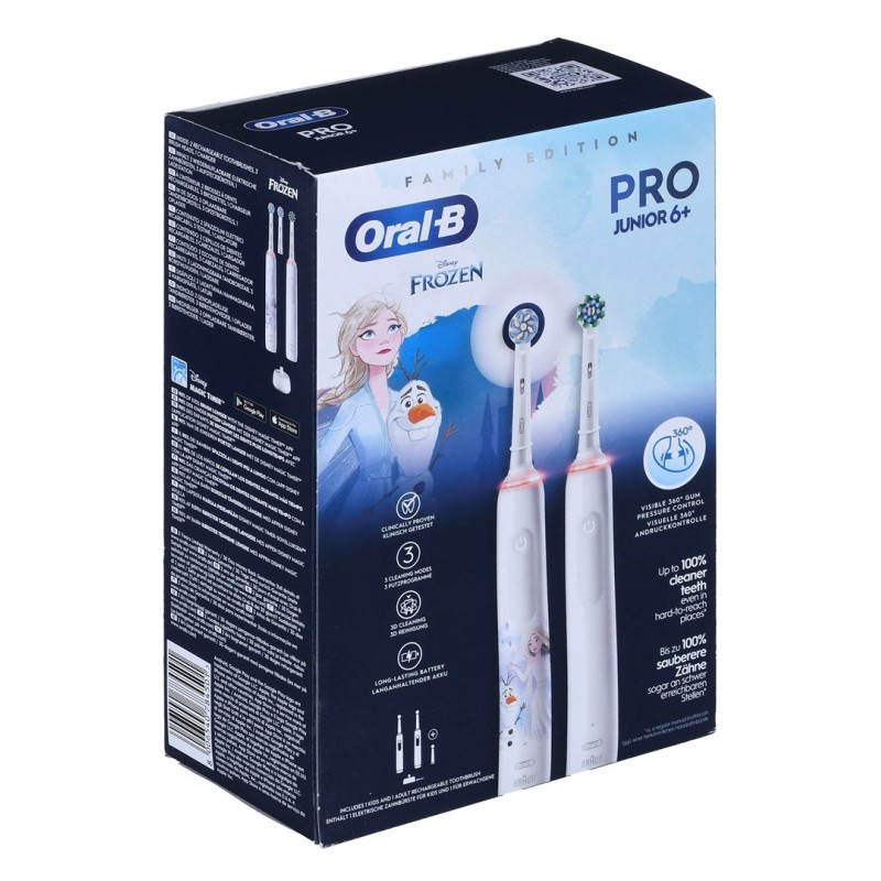 Oral-B Pro 3 3000 White+Oral-B Junior Frozen Oral-B Pro 3 3000 White+Oral-B Junior Frozen