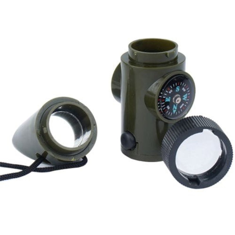 Mil-Tec Survival whistle 6 in 1 Olive Mil-Tec Survival whistle 6 in 1 Olive