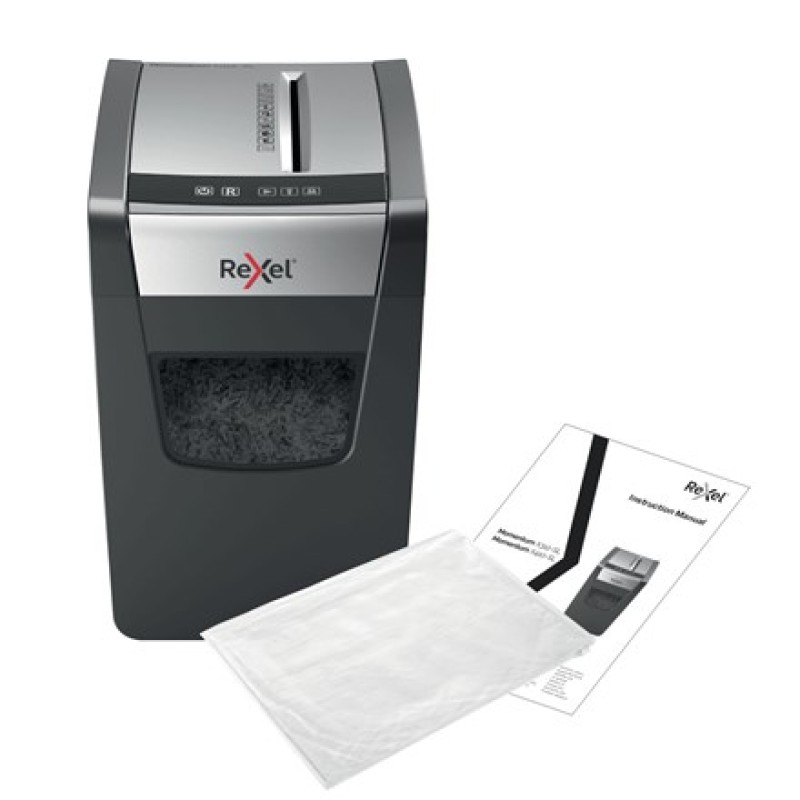 Rexel Momentum X410-SL paper shredder Cross shredding Black, Grey Rexel Momentum X410-SL paper shredder Cross shredding Black, Grey