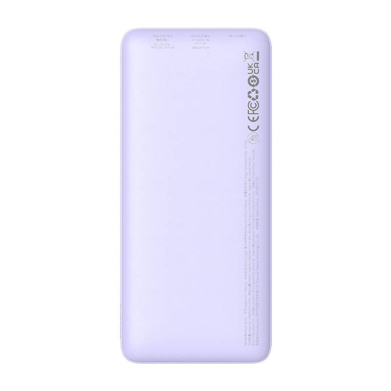 Baseus Airpow Lithium polymer power bank 10000 mAh 20 W Purple Baseus Airpow Lithium polymer power bank 10000 mAh 20 W Purple