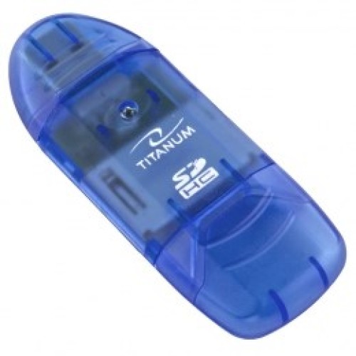 TITANUM TA101B card reader Blue USB 2.0 TITANUM TA101B card reader Blue USB 2.0