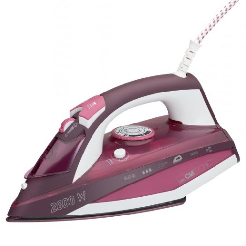 Clatronic DB 3705 Steam iron Ceramic soleplate 2600 W Rose Clatronic DB 3705 Steam iron Ceramic soleplate 2600 W Rose