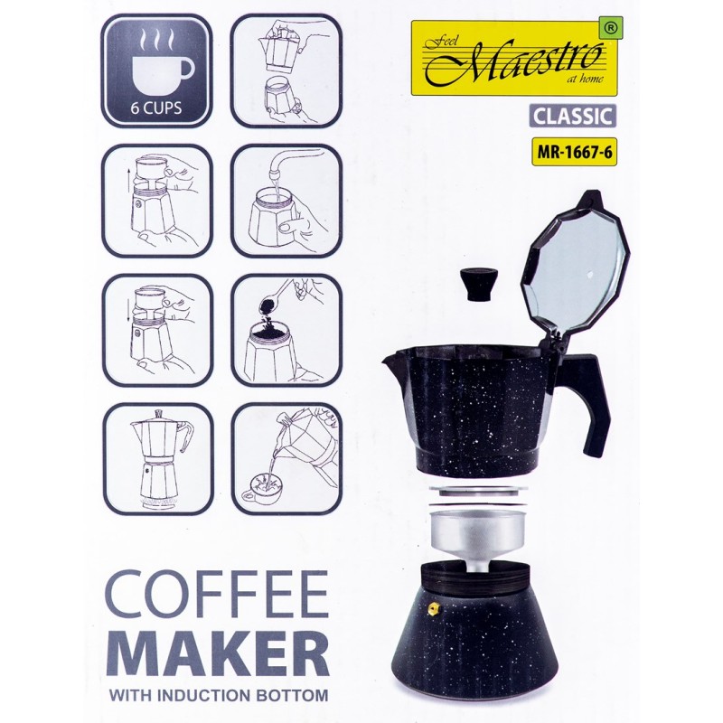 Coffee machine for 6 cups MR-1667-6 MAESTRO Coffee machine for 6 cups MR-1667-6 MAESTRO