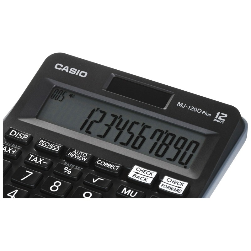 CASIO CALCULATOR OFFICE MJ-120D PLUS BLACK , 12 DIGIT DISPLAY CASIO CALCULATOR OFFICE MJ-120D PLUS BLACK , 12 DIGIT DISPLAY