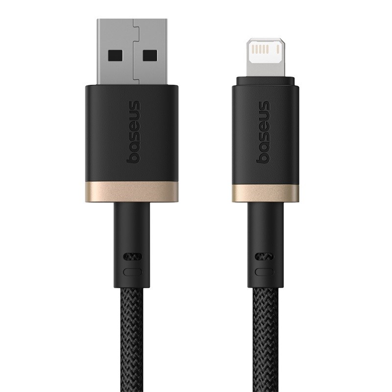 Baseus Dura Type A to IP 2.4A 2 m fast charging cable Black, Gold Baseus Dura Type A to IP 2.4A 2 m fast charging cable Black, Gold