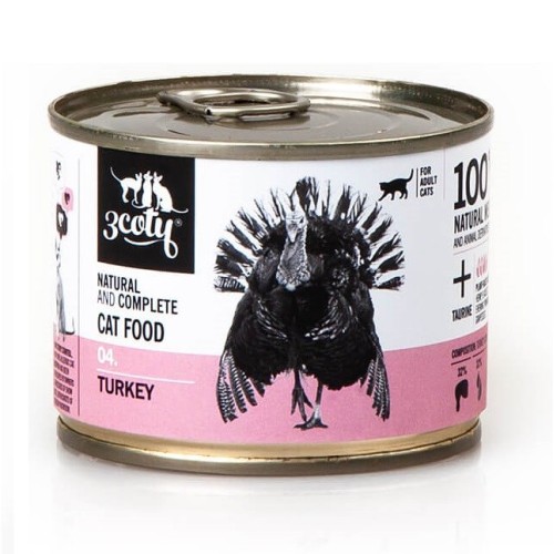 3COTY 04 Turkey - wet cat food - 180g