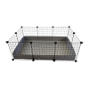 C&C Modular cage 3x2 110x75 cm guinea pig, hedgehog, silver grey C&C Modular cage 3x2 110x75 cm guinea pig, hedgehog, silver grey