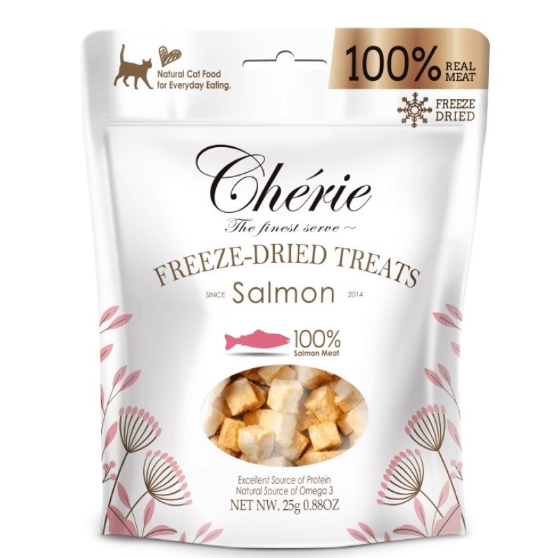 CHERIE Freeze-dried salmon pieces - cat treats - 30g