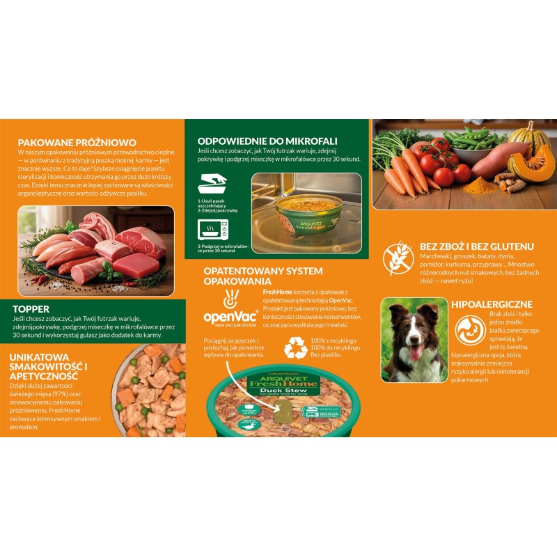 ARQUIVET Fresh Home Mix stews - wet dog food - 6x280g ARQUIVET Fresh Home Mix stews - wet dog food - 6x280g