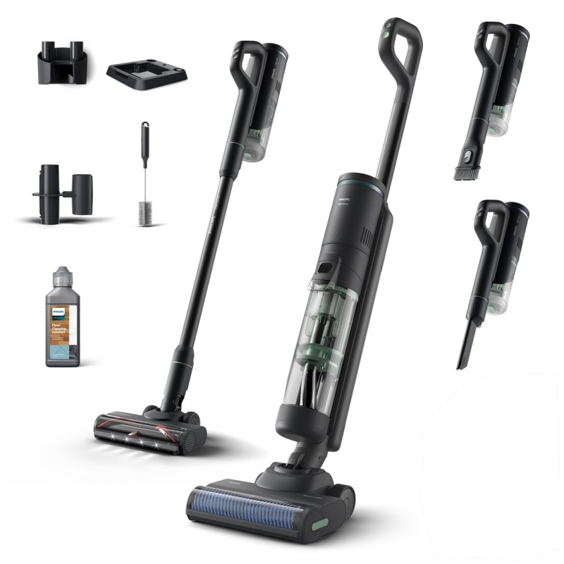 Philips 7000 series XW7263/11 stick vacuum/electric broom 2-in-1 stick vacuum Battery Dry&wet Bagless 0.45 L Black