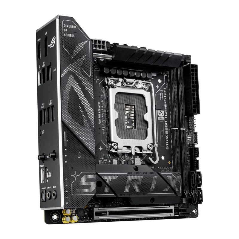 ASUS ROG STRIX B860-I GAMING WIFI Intel B860 LGA 1851 (Socket V1) mini ITX ASUS ROG STRIX B860-I GAMING WIFI Intel B860 LGA 1851 (Socket V1) mini ITX