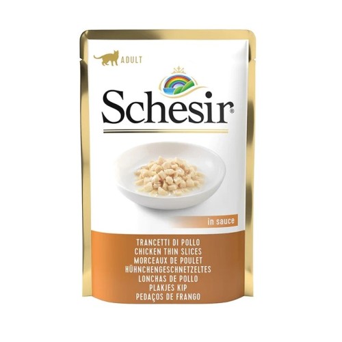 SCHESIR in sauce Chicken thin slices - wet cat food - 85 g SCHESIR in sauce Chicken thin slices - wet cat food - 85 g