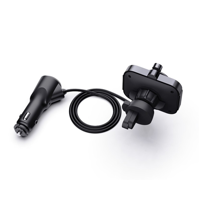 SAVIO FM transmitter, Bluetooth 5.0, QC/PD 3.0 charger, ENC, AUX OUT, Micro SD, TR-14, black SAVIO FM transmitter, Bluetooth 5.0, QC/PD 3.0 charger, ENC, AUX OUT, Micro SD, TR-14, black