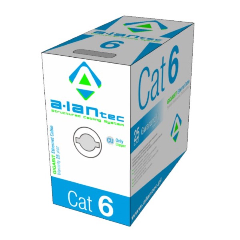 A-LAN KIU6LSOH305 networking cable Grey 305 m Cat6 U/UTP (UTP) A-LAN KIU6LSOH305 networking cable Grey 305 m Cat6 U/UTP (UTP)