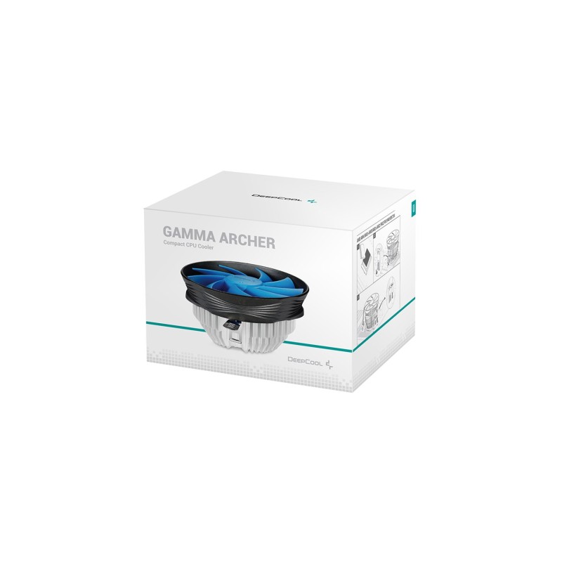 DeepCool Gamma Archer Processor Air cooler 12 cm Aluminium, Black, Blue 1 pc(s) DeepCool Gamma Archer Processor Air cooler 12 cm Aluminium, Black, Blue 1 pc(s)