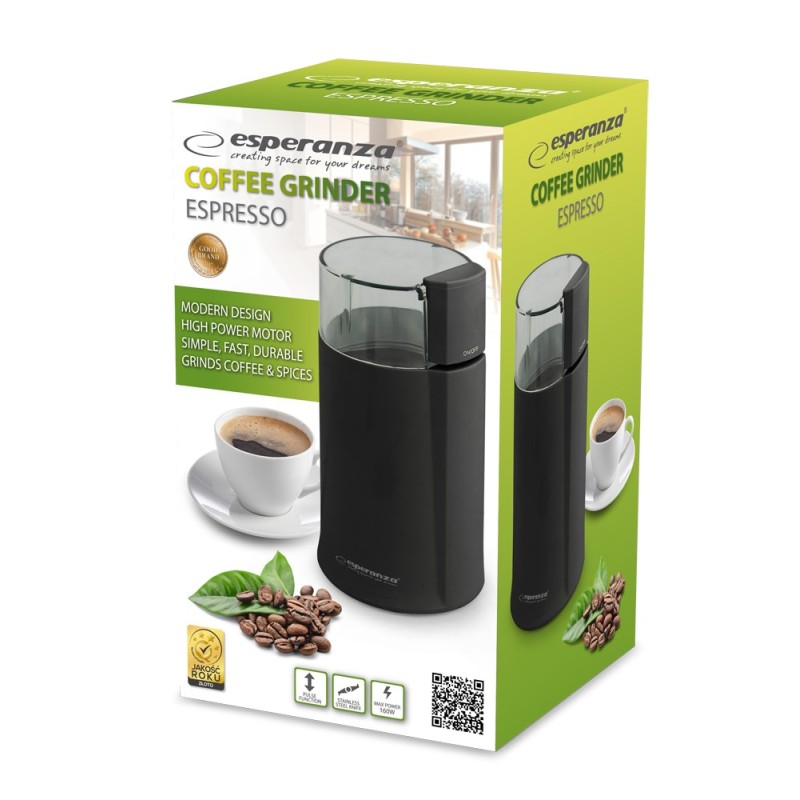 Esperanza EKC001K Coffee grinder Black 160 W Esperanza EKC001K Coffee grinder Black 160 W