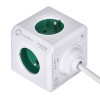 Allocacoc 2402GN/FREUPC power extension 1.5 m 4 AC outlet(s) Indoor Green, White