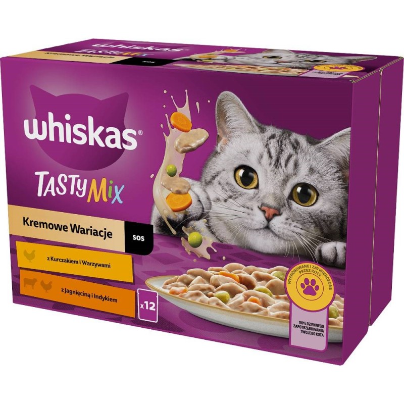 WHISKAS Tasty Mix - wet cat food - 12x85g