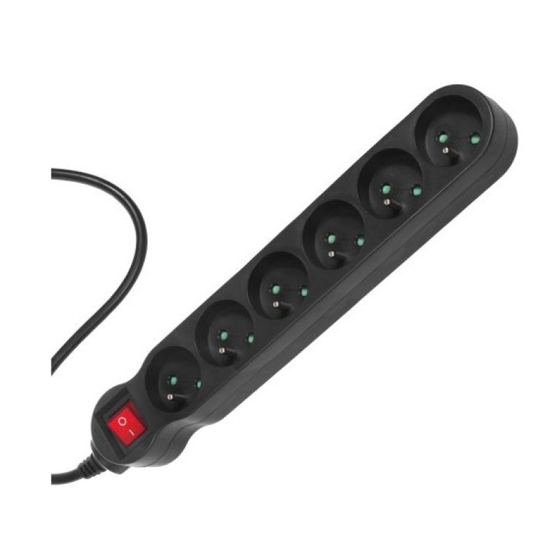 Maclean MCE225 power extension 1.5 m 6 AC outlet(s) Indoor Black Maclean MCE225 power extension 1.5 m 6 AC outlet(s) Indoor Black