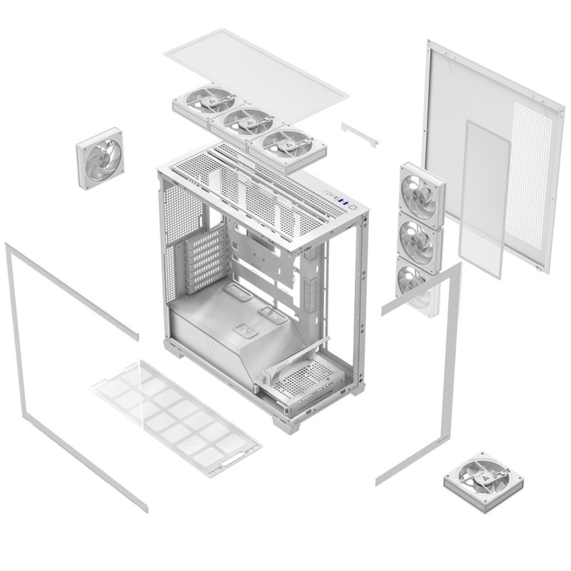 MODECOM VOLCANO STELLAR PLUS ARGB MIDI 8F WHITE MODECOM VOLCANO STELLAR PLUS ARGB MIDI 8F WHITE