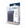 Gembird KPD-W-02 numeric keypad Notebook/PC Bluetooth Black