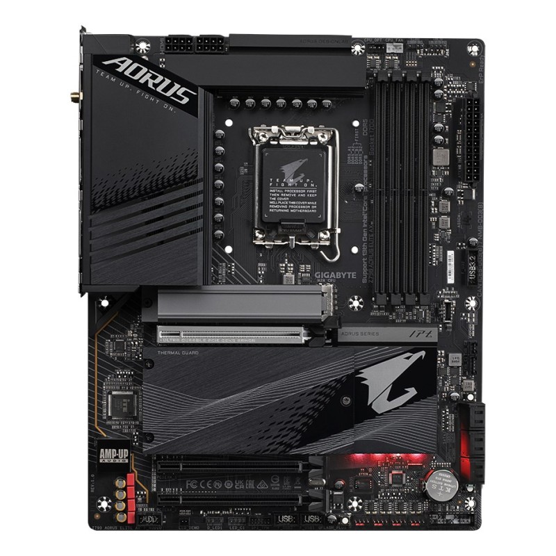 GIGABYTE Z790 AORUS ELITE AX Motherboard - Supports Intel Core 14th CPUs, 16*+2+1 Phases Digital VRM, up to 7600MHz DDR5 (OC), 4xPCIe 4.0 M.2, Wi-Fi 6E, 2.5GbE LAN, USB 3.2 Gen 2x2 GIGABYTE Z790 AORUS ELITE AX Motherboard - Supports Intel Core 14th CPUs, 16*+2+1 Phases Digital VRM, up to 7600MHz DDR5 (OC), 4xPCIe 4.0 M.2, Wi-Fi 6E, 2.5GbE LAN, USB 3.2 Gen 2x2