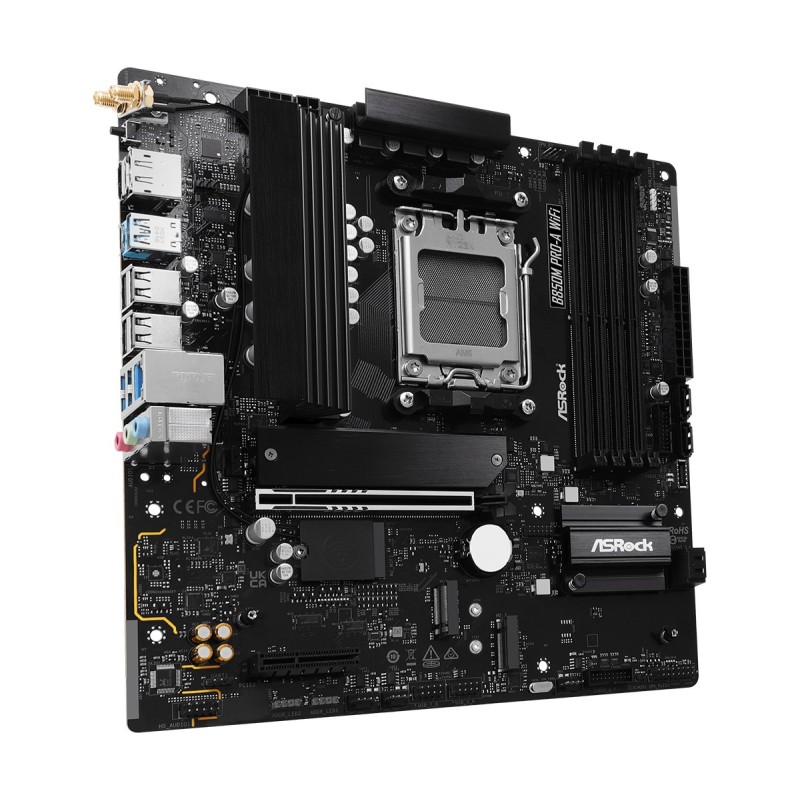Asrock B850M Pro-A WiFi AMD B850 Socket AM5 micro ATX Asrock B850M Pro-A WiFi AMD B850 Socket AM5 micro ATX