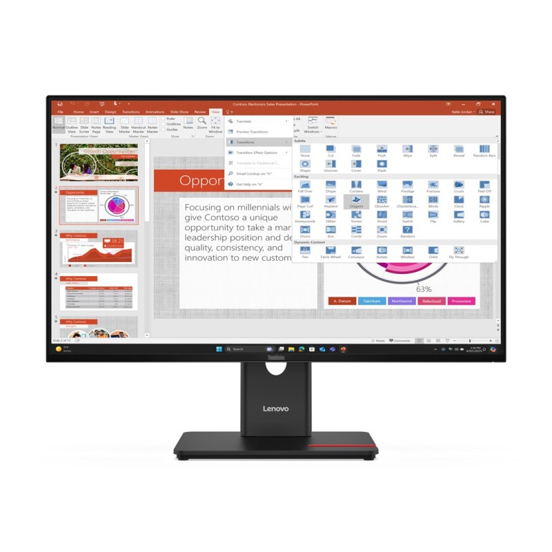 Lenovo ThinkVision T27-40 LED display 68.6 cm (27 Lenovo ThinkVision T27-40 LED display 68.6 cm (27