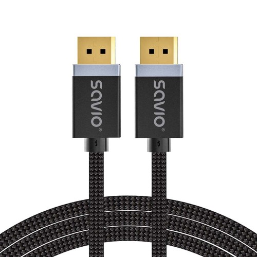 SAVIO DISPLAYPORT (M) - DISPLAYPORT (M) CABLE, V1.4, 3 m, CL-176 SAVIO DISPLAYPORT (M) - DISPLAYPORT (M) CABLE, V1.4, 3 m, CL-176