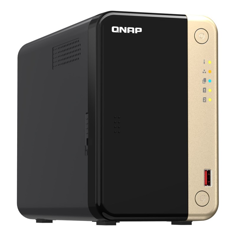 QNAP TS-264 NAS Tower Intel® Celeron® N5095 8 GB QNAP QTS Black, Gold QNAP TS-264 NAS Tower Intel® Celeron® N5095 8 GB QNAP QTS Black, Gold