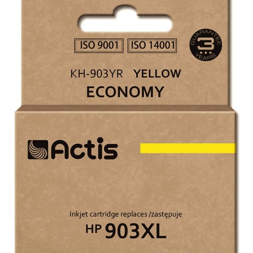 Actis KH-903YR ink (replacement for HP 903XL T6M11AE; Standard; 12 ml; yellow) - New Chip