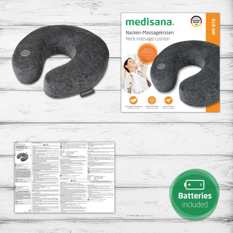 Medisana NM 870 vibrating neck travel cushion Medisana NM 870 vibrating neck travel cushion
