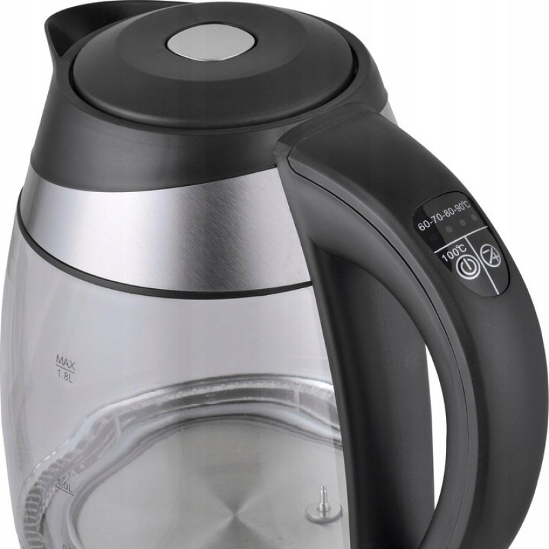 Esperanza EKK026 electric kettle 1.7 L Black,Transparent 2200 W Esperanza EKK026 electric kettle 1.7 L Black,Transparent 2200 W