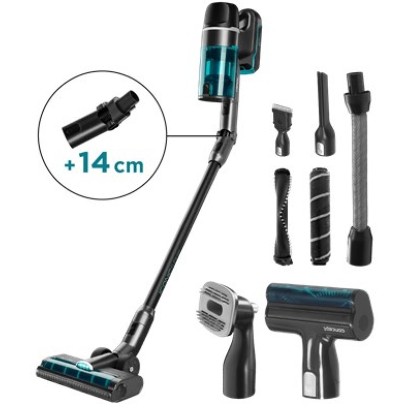 Concept VP6130 stick vacuum/electric broom 2-in-1 stick vacuum Battery Dry HEPA Bagless 480 W Black, Blue 2.5 Ah Concept VP6130 stick vacuum/electric broom 2-in-1 stick vacuum Battery Dry HEPA Bagless 480 W Black, Blue 2.5 Ah