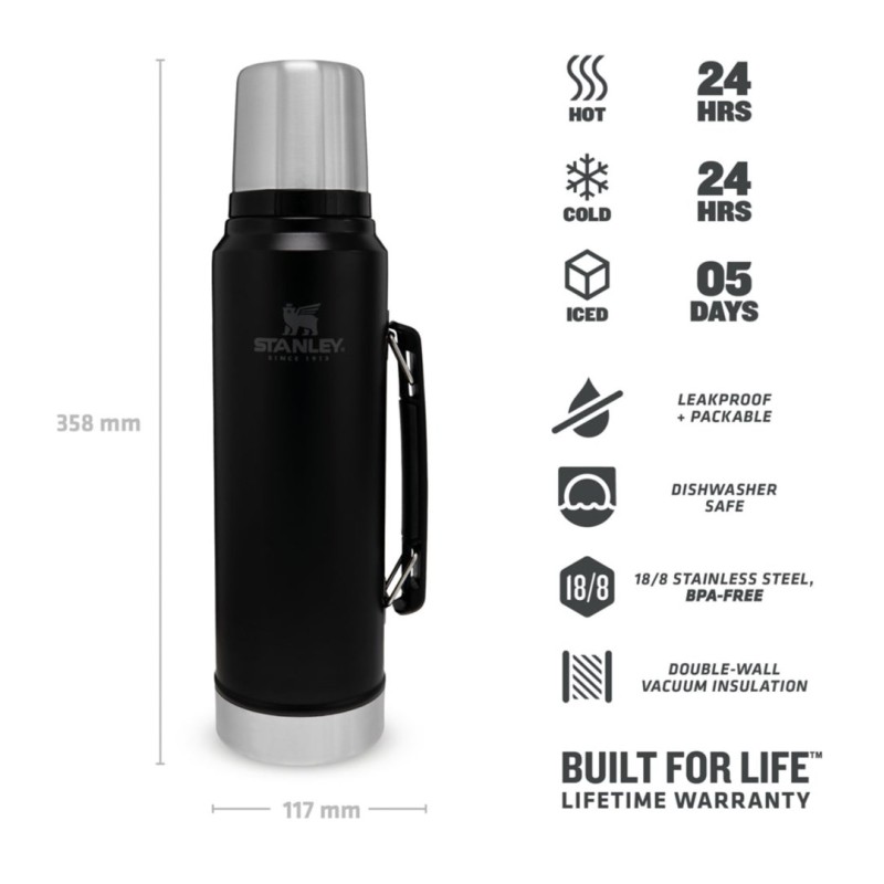 Stanley 10-08266-002 vacuum flask 1 L Black Stanley 10-08266-002 vacuum flask 1 L Black